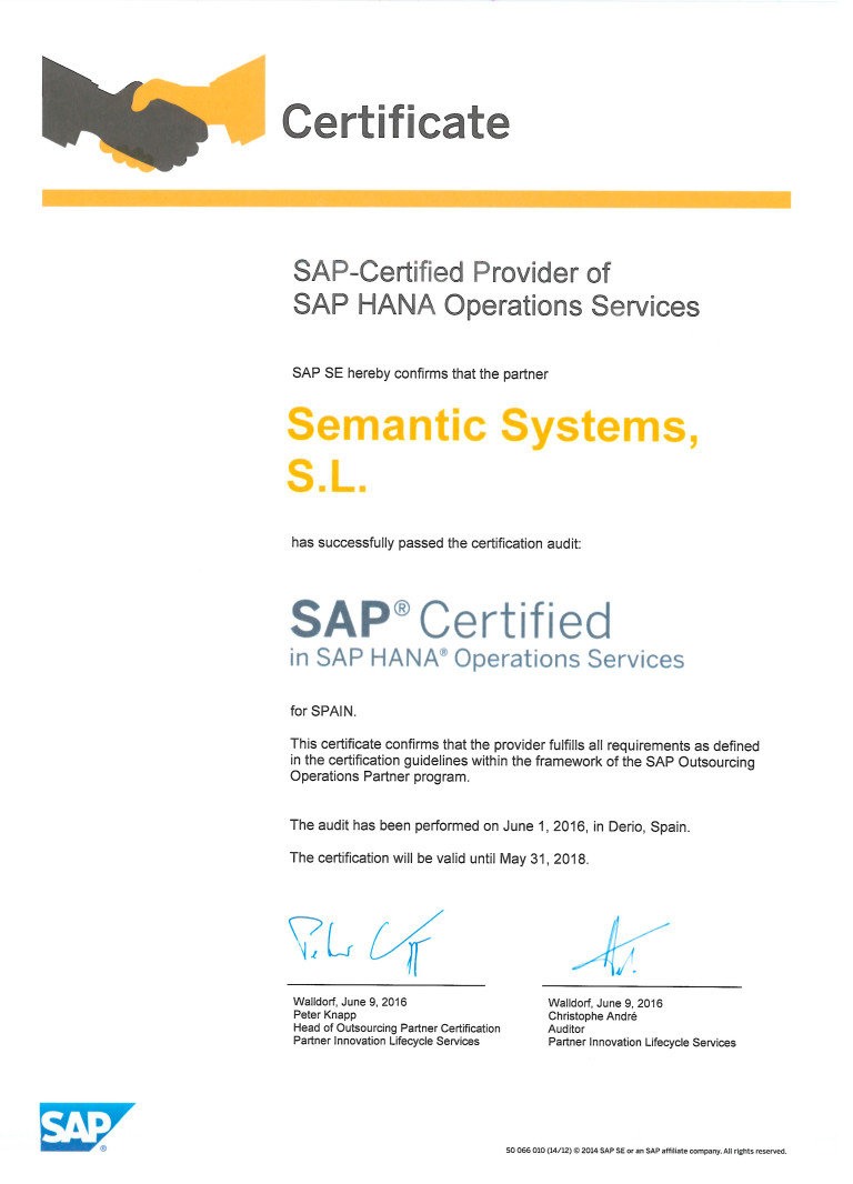 Semantic_cert_HANA_LOCAL_2016_01