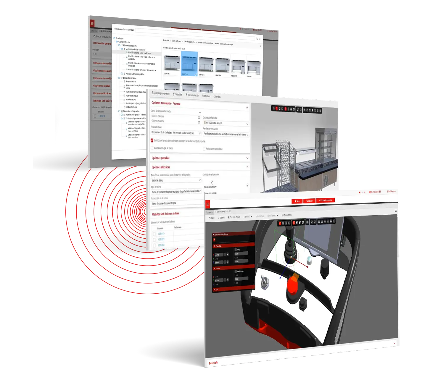 Configuración asistida 2D y 3D