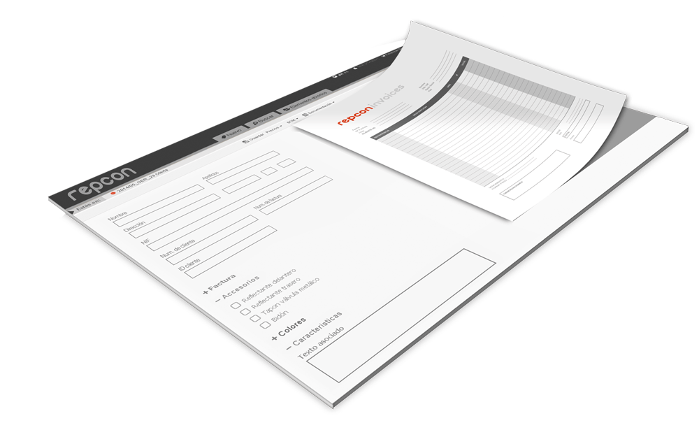 Representación de la aplicación Repcon Invoices