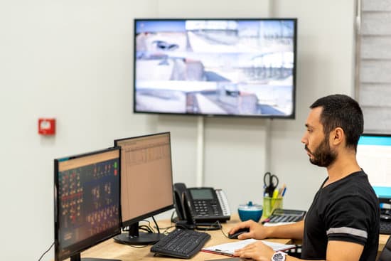 power plant control room operator working